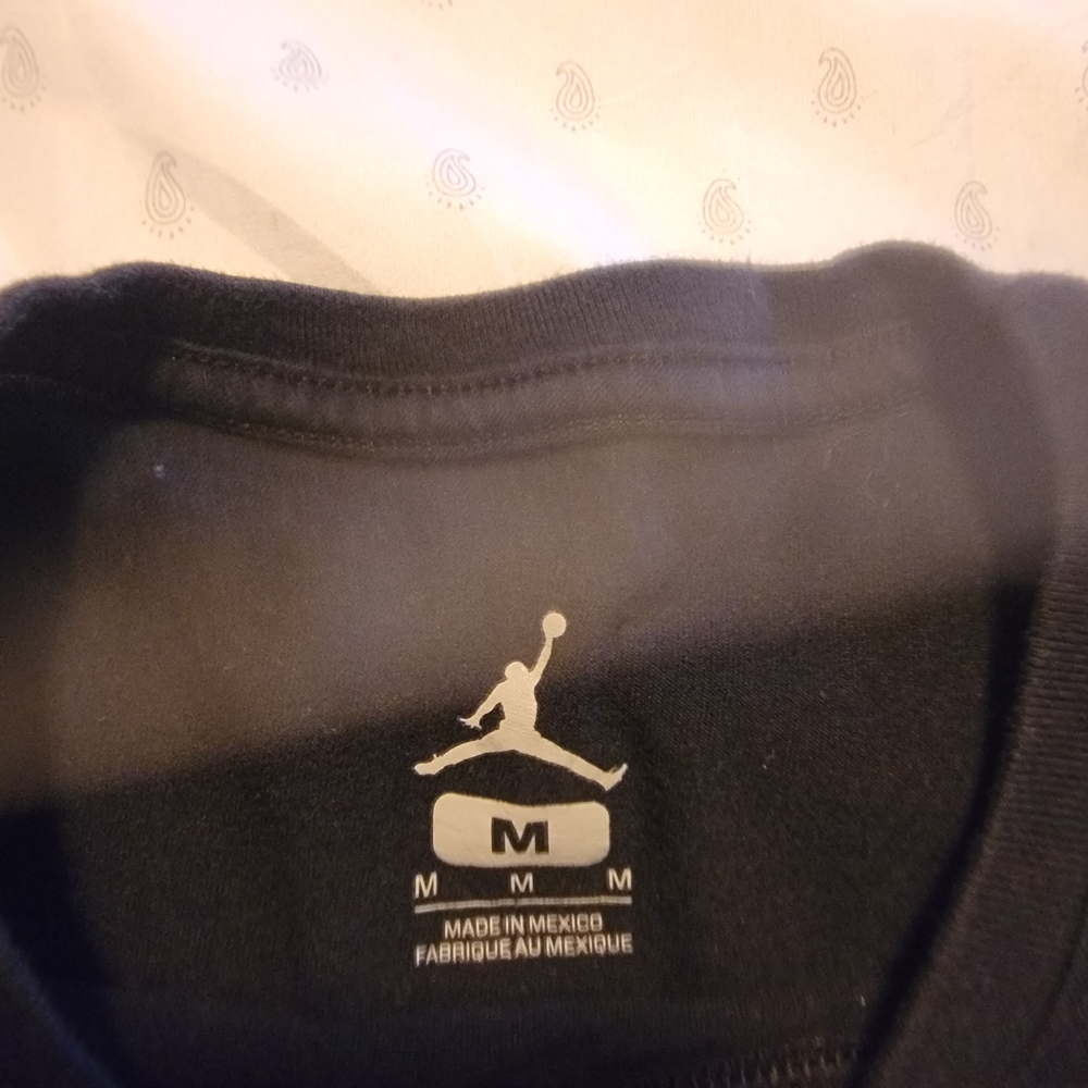 Jordan Black Tee with Blue Cactus Jack Design - Picture 6 of 9